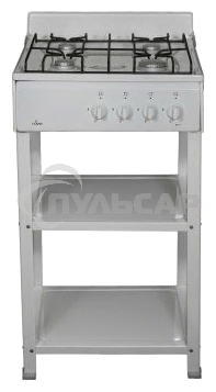 Плита газовая Flama AVG 1402 W белый,щиток, конфорок 4 шт, духовка 50 л, 50 см x 85 см x 58 см