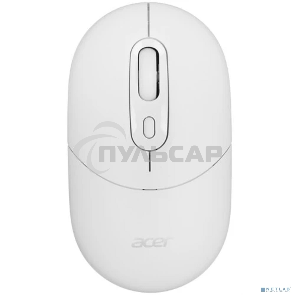 Мышь беспроводная Acer OMR301 белый, 1600 dpi, радиоканал, Bluetooth, USB, кнопки - 4