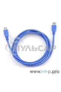 Кабель Gembird PRO CCP-USB3-AMAF-6, USB 3.0 кабель удлинительный 1.8м AM/AF позол. контакты, пакет