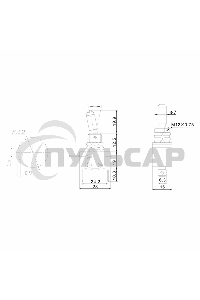 Тумблер 12V 25А (3c) ON-OFF однополюсныйс зеленой LED подсветкойRexant