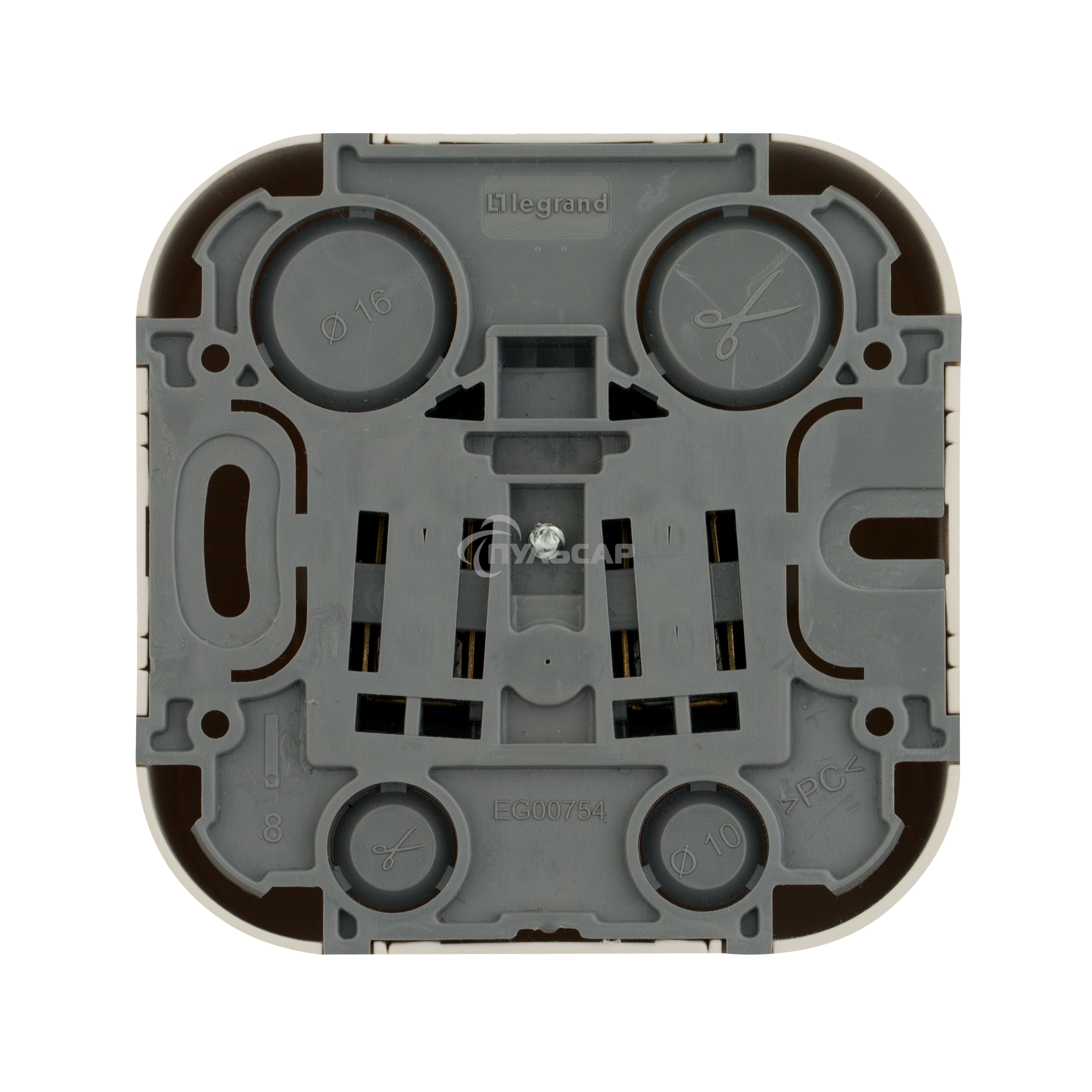 Розетка с заземлением с защитными шторками Legrand 782250 (Слоновая кость)