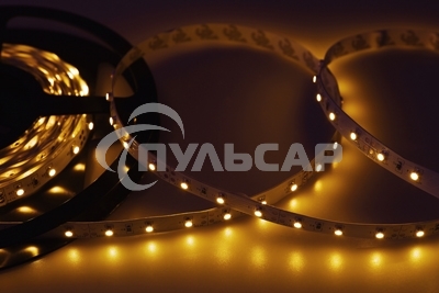 Лента светодиодная открытая, 8 мм, IP23, SMD 2835, 60 LED/m, 12 V, цвет свечения желтый