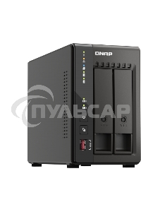 SMB QNAP TS-253E-8G NAS, 2-tray w/o HDD. 2xHDMI-port. 4-core Celeron J6412 2-2.6 GHz, 8Gb DDR, 2x2.5Gb LAN, 2 x M.2 2280 PCIe Gen 3 x2, 2x USB 3.2 Gen 2 (10Gbps) Port, 2x USB 2.0 port