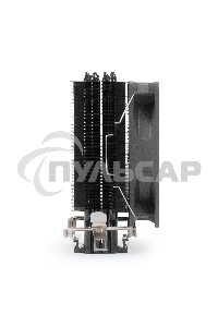 Кулер для процессора ExeGate Dark Magic EE400XL-PWM.ARGB серебристый, 120 мм, алюминий/медь, 2400 об/мин, 37 дБ, 4 pin, 125 Вт, 155 мм