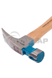 Молоток-гвоздодер, 680 г, угол 75, магнит, обрезиненная рукоятка AMERICAN HICKORY GROSS