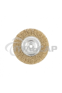 Щетка Matrix для УШМ, 150 мм, М14, плоская, латунированная витая проволока