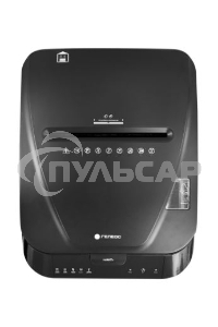 Шредер ГЕЛЕОС АП40-4, DIN P-4 (4 ур-нь секр.), фрагмент 3,9х12мм, АВТОПОДАЧА 170 лист (70г/м2), пл.карты/скрепки/скобы, 37 литров