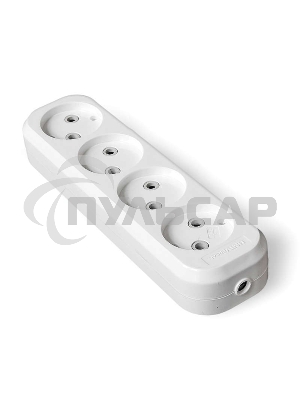 Колодка удлинителя 4-м АВС-пл. без заземл. UNIVersal E204