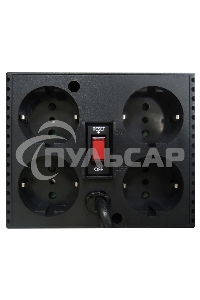 Стабилизатор напряжения Powercom TCA-1200 600Вт 1200ВА черный