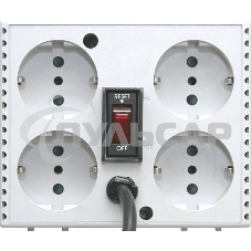 Стабилизатор напряжения Powercom TCA-3000 1500Вт 3000ВА белый