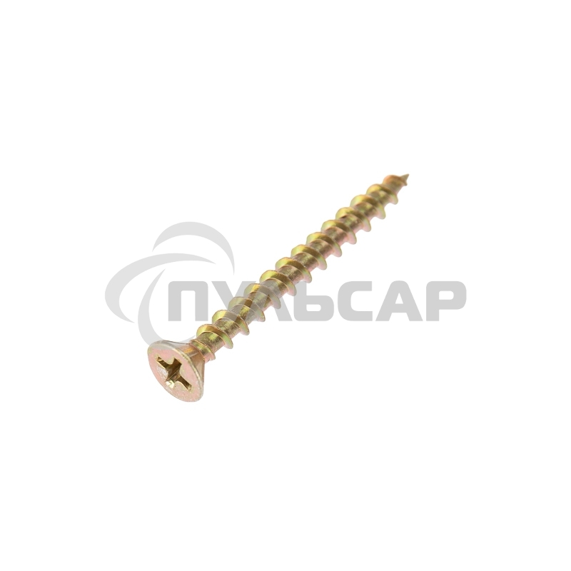 Саморез оконный KRANZ острый, 4.1х40, желтый цинк, упаковка поставщика ( 6 000 шт. )