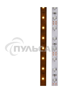 Лента светодиодная открытая, 8 мм, IP23, SMD 2835, 60 LED/m, 12 V, цвет свечения желтый