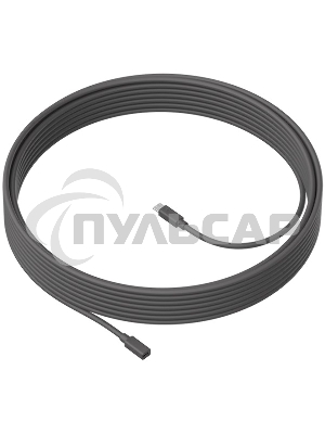 Кабель LOGITECH MeetUp 10m Mic Cable - GRAPHITE - WW - MEETUP 10M MIC CABLE