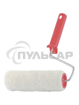 Валик СИБРТЕХ Натуральный мех, в сборе, 200 мм, D – 48 мм, D ручки – 6 мм, крепление шплинтом Сибртех 80163