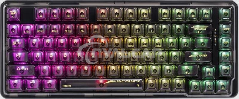 Клавиатура беспроводная REDRAGON Wireless ELF PRO RU RGB 71742 BLACK