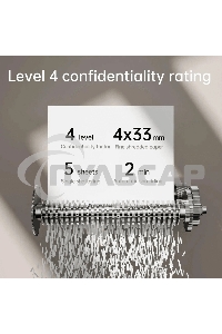 Шредер Deli ET014 черный с автоподачей (секр.P-4) фрагменты 5лист. 10лтр. пл.карты