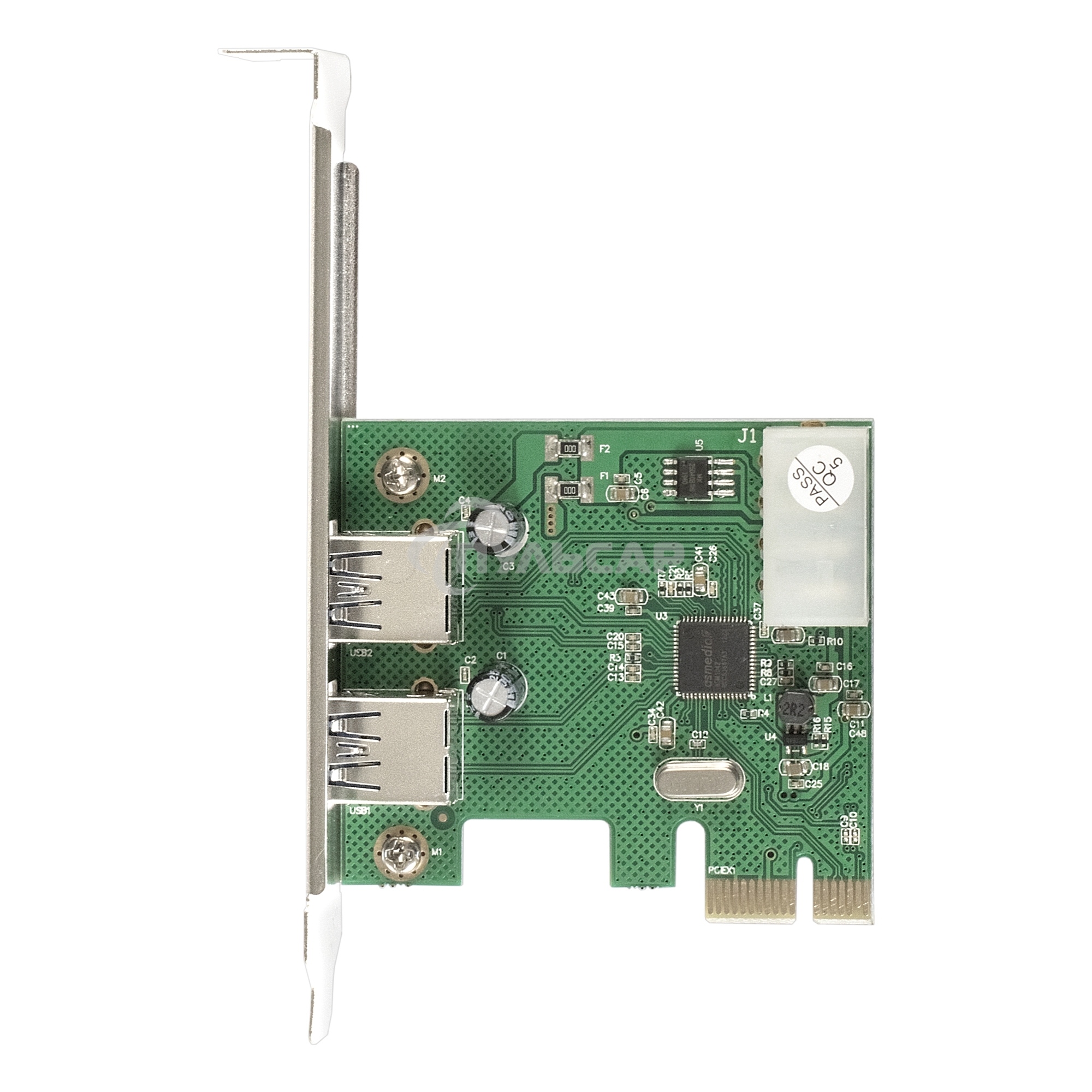 Контроллер ExeGate EXE-319 PCI-E 2.0, 2*USB 3.0 ext, разъем доп.питания (OEM)