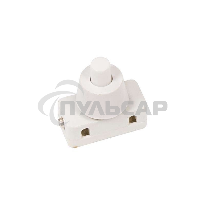 Выключатель-кнопка 250V 2А (2с) ON-OFF белый (для настольной лампы) Rexant