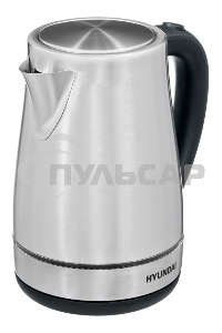 Чайник электрический Hyundai HYK-S3020 1.7л. 2200Вт серебристый матовый/черный (корпус: металл)