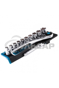 Набор торцевых головок, трещотка 120 зубьев, 12 предметов, 1/2