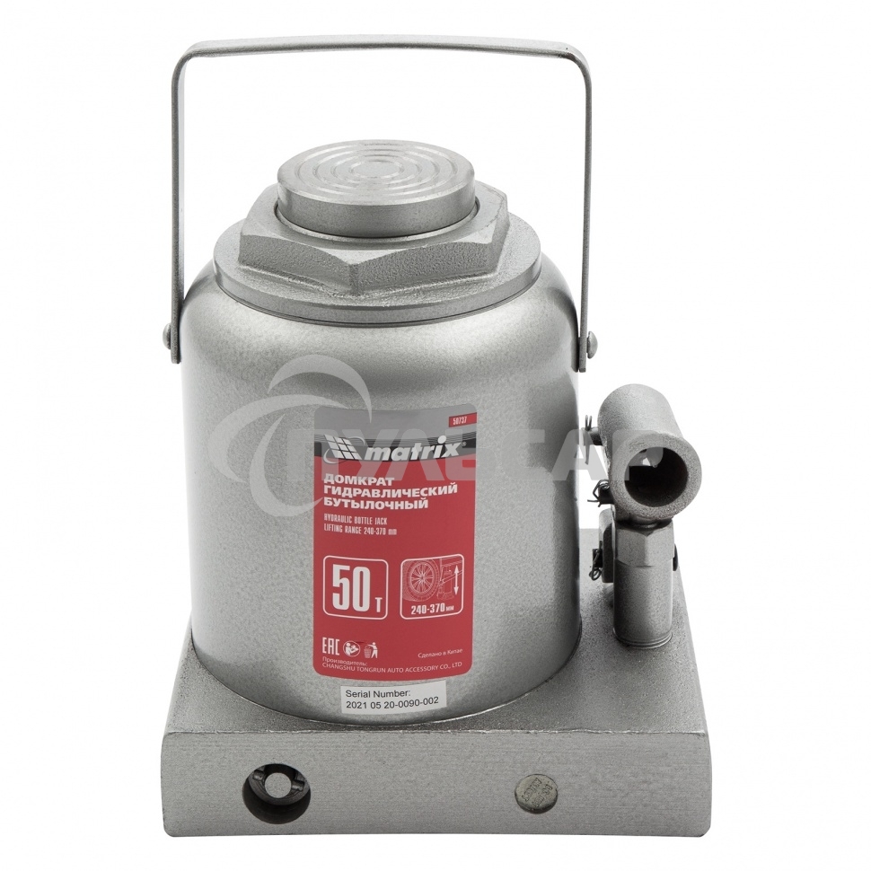 Домкрат Matrix бутылочный 50т h подъема 236–356мм