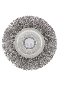Щетка для УШМ СИБРТЕХ, 125 мм посадка 22,2 мм плоская, витая проволока 0,3 мм 746567