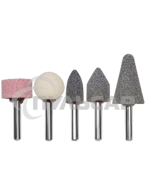 Точильные камни Matrix для дрели, 5 шт.