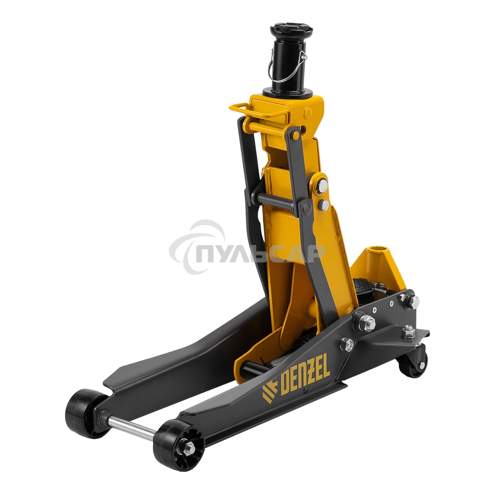 Домкрат гидравлический подкатной Denzel 2/3 т, 98-770 мм, быстрый подъем, низ. подхват, проф, SUV 51270