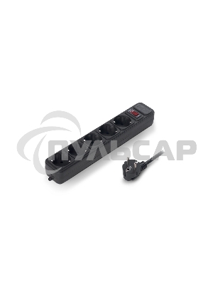 Сетевой фильтр ExeGate EX266859RUS SP-5-1.5B (5 розеток, 1.5м, евровилка, черный)