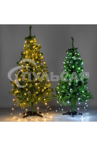 Елочная гирлянда с кольцом Neon-night, 7 нитей по 1,8 метра, цвет диодов белый, не соединяется