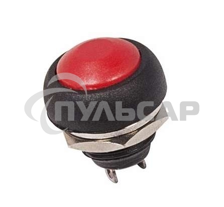 Выключатель-кнопка Rexant 250V 1А (2с) OFF-(ON) Б/Фикс красная Micro