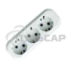 Колодка удлинителя 3-м АВС-пл. с заземл. UNIVersal E303