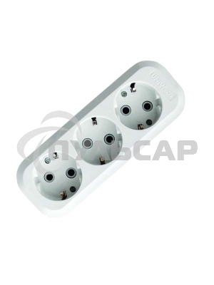 Колодка удлинителя 3-м АВС-пл. с заземл. UNIVersal E303