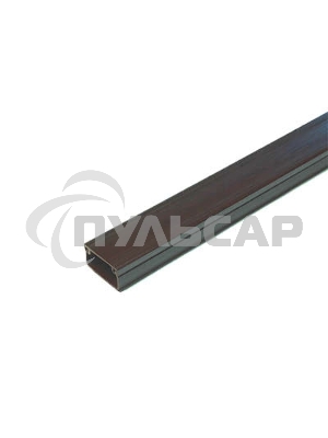 Кабель-канал 20х10 L2000 пластик с двойным замком венге УралПак КК-4820010-160