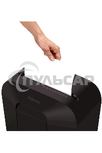 Шредер Fellowes PowerShred LX41 черный (секр.P-4)/перекрестный/8лист./17лтр./скрепки/скобы/пл.карты