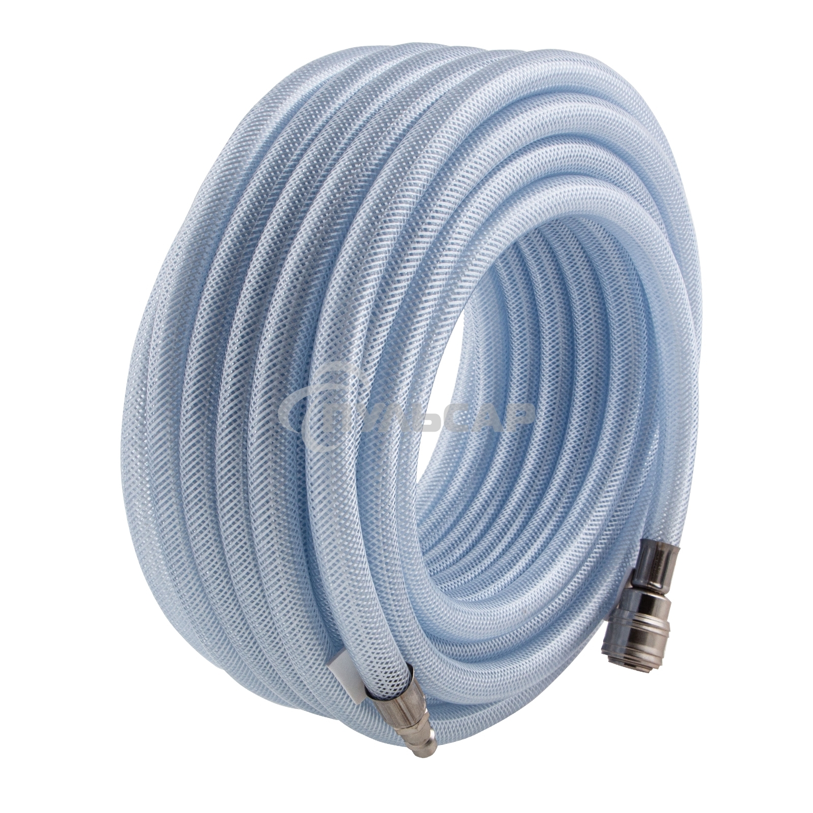 Шланг STELS 57025пневматический пвх 10x16мм 18 бар армированный прозрачный быстросъемное соединени