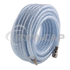 Шланг STELS 57025пневматический пвх 10x16мм 18 бар армированный прозрачный быстросъемное соединени