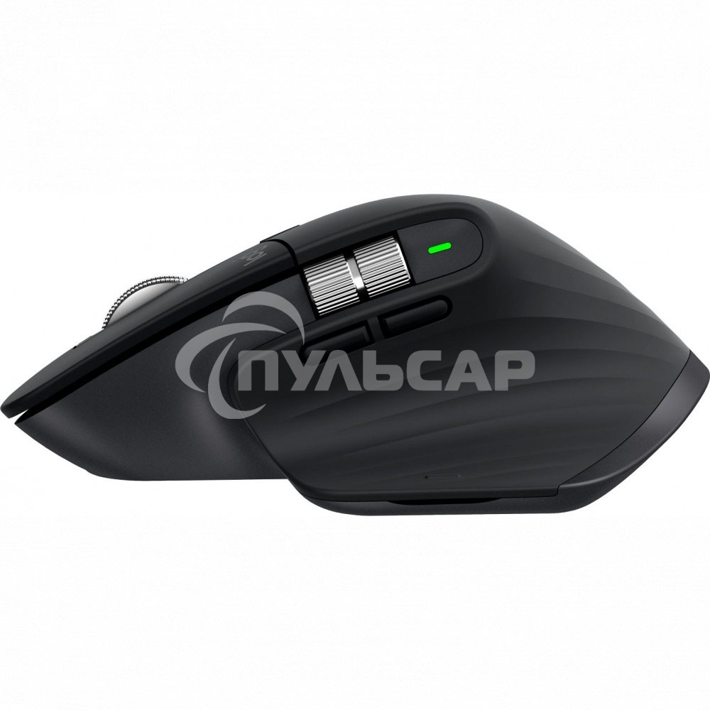 Мышь беспроводная Logitech MX Master 3s графитовый, 8000 dpi, радиоканал, Bluetooth, USB, кнопки - 7