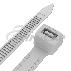 Хомут-стяжкa нейлоновая с тройным замком Rexant 400x4,8 мм, белая, упаковка 100 шт.