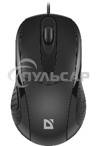 Мышь проводная Defender Standard MB-580 черный, 1000 dpi, USB, кнопки - 3