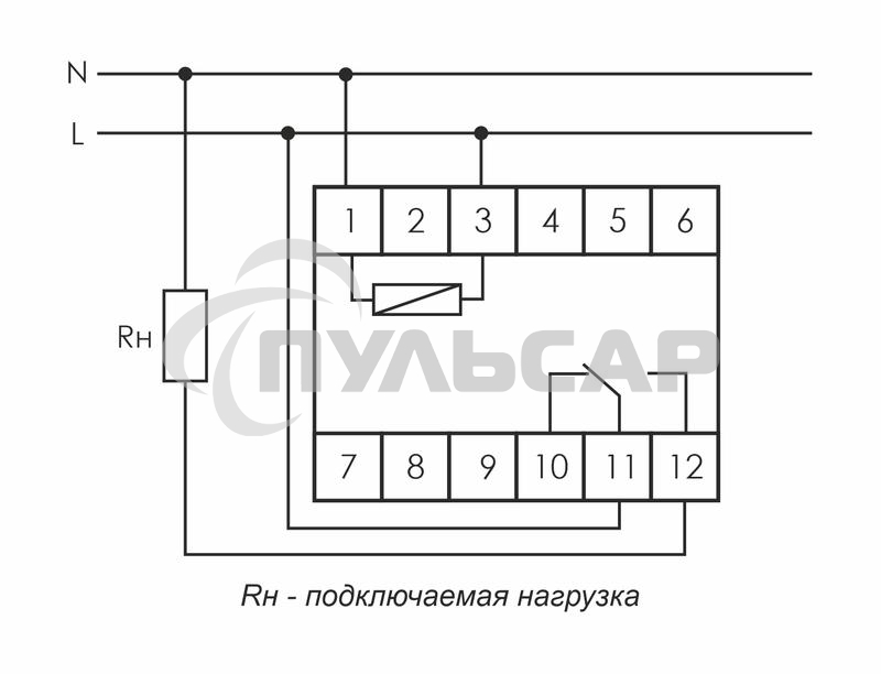 Реле времени PCA-512 (задержка выкл. 230В 8А 1перекл. IP20 монтаж на DIN-рейке) F&F EA02.001.001