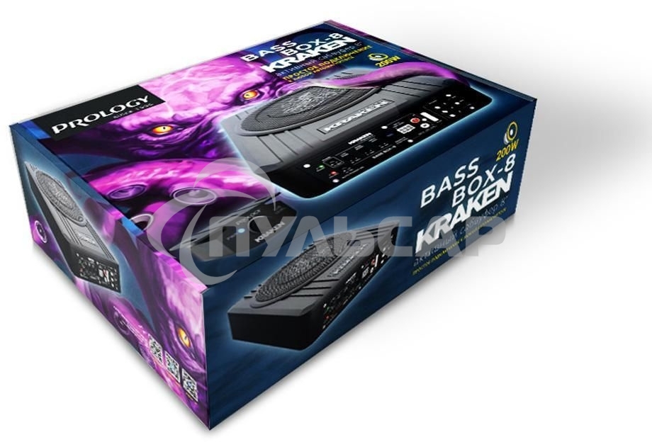 Сабвуфер автомобильный Prology Box-8 100Вт активный (20см/8