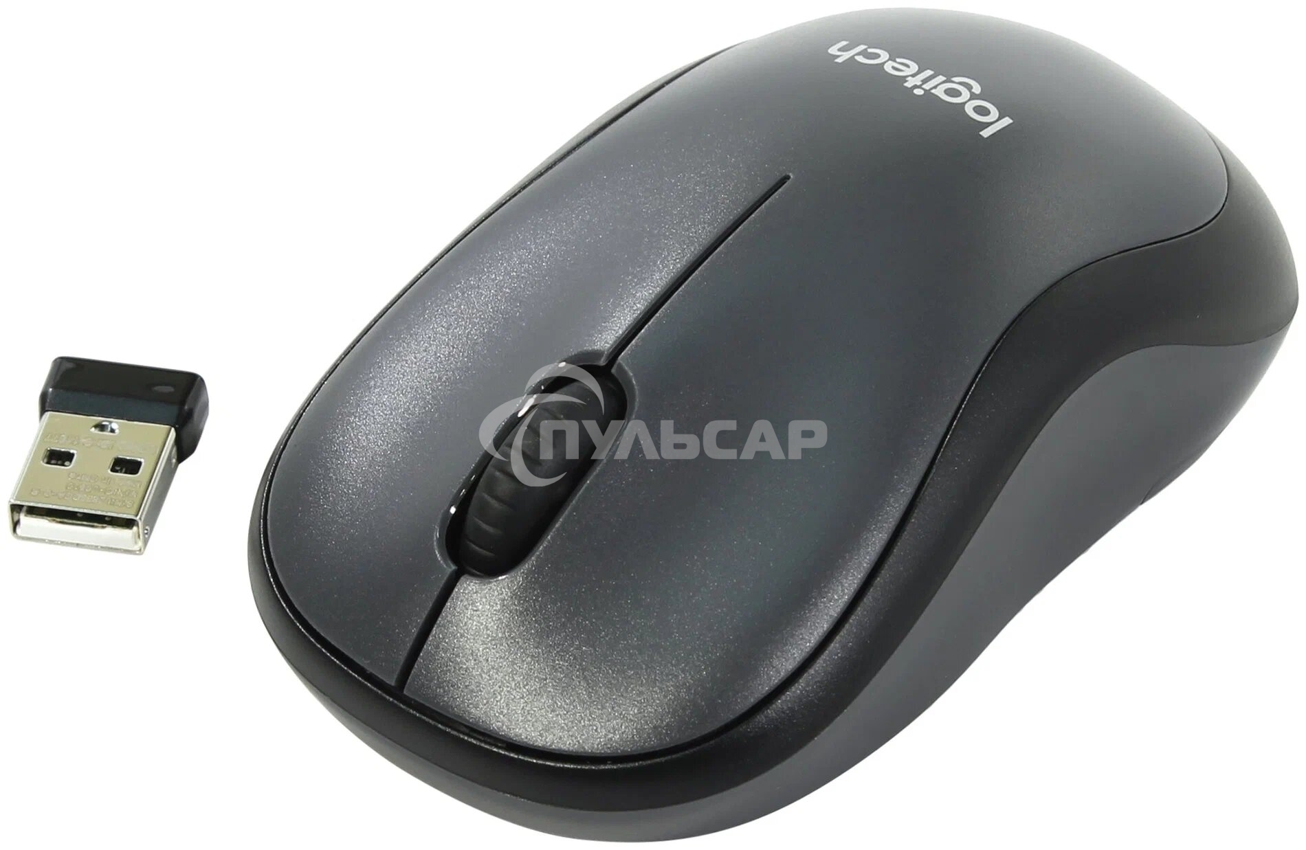 Мышь беспроводная Logitech M220 SILENT черный, 1000 dpi, радиоканал, USB, кнопки - 3