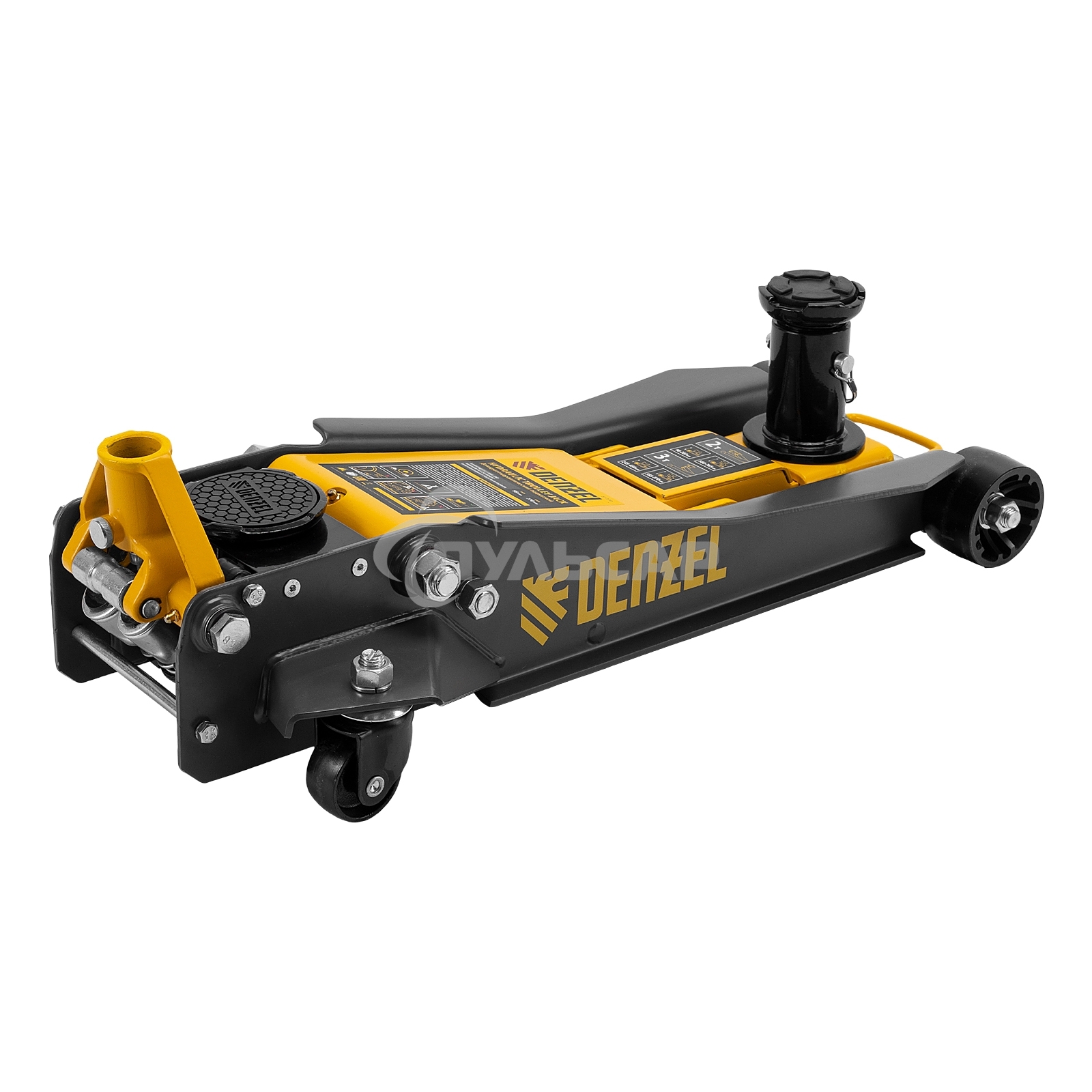 Домкрат гидравлический подкатной Denzel 2/3 т, 98-770 мм, быстрый подъем, низ. подхват, проф, SUV 51270