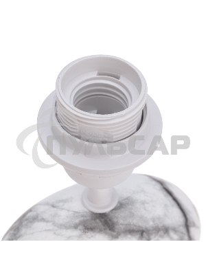 Светильник декоративный настольный Форте, основание дуга под белый мрамор, черный абажур, цоколь Е27, 60Вт Rexant