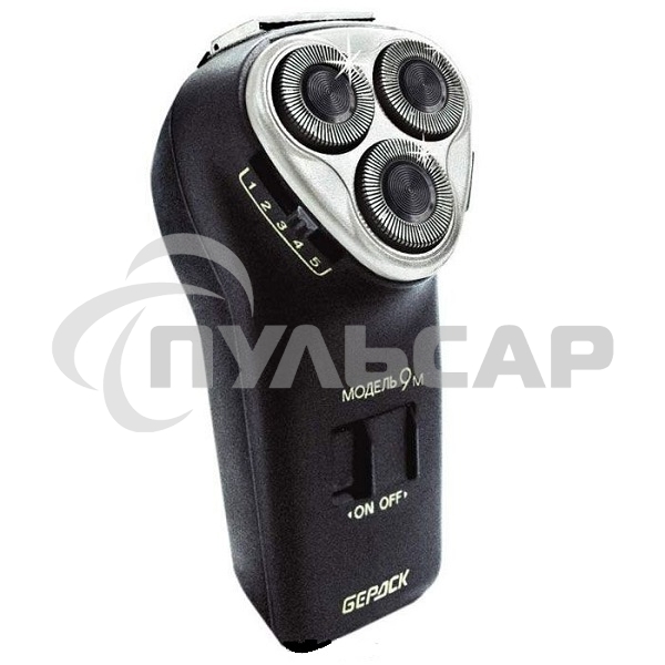 Электробритва Бердск 9М черный/стальной