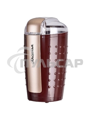 Кофемолка АКСИНЬЯ КС-602 коричневый : лезвия из НЕРЖ.СТАЛИ,200 Вт, вместимость 100 г(Россия)