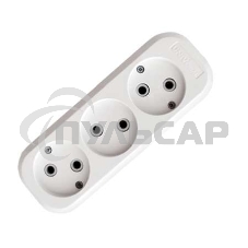 Колодка удлинителя 3-м АВС-пл. без заземл. UNIVersal E203