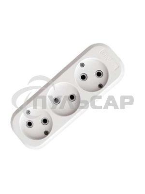 Колодка удлинителя 3-м АВС-пл. без заземл. UNIVersal E203