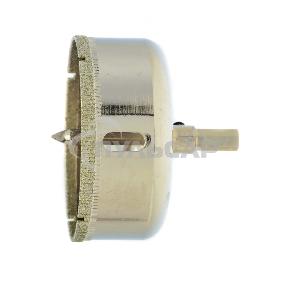 Сверло по керамической плитке и стеклу, 68 х 55 мм, 6 гр.хв-к, с центр. сверлом Сибртех